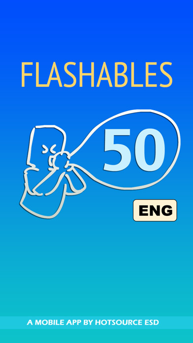 Emulate iPhone app Flashables 50 English Audio using MyAndroid