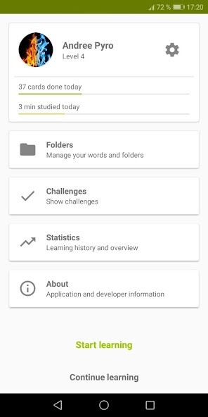 Run android online APK Flashcards, Learn words from MyAndroid or emulate Flashcards, Learn words using MyAndroid