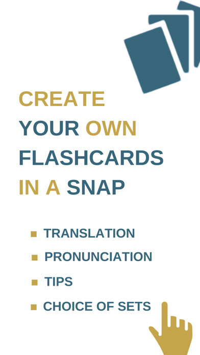 Emulate iPhone app Flashcards maker MemoWord card using MyAndroid