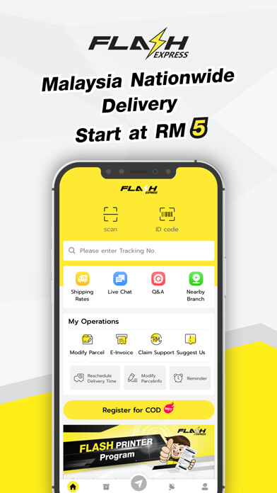 Emulate iPhone app Flash Express(MY) using MyAndroid