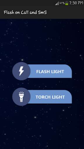 Run android online APK Flashlight Alert 2020 - Flash On Call And Sms from MyAndroid or emulate Flashlight Alert 2020 - Flash On Call And Sms using MyAndroid