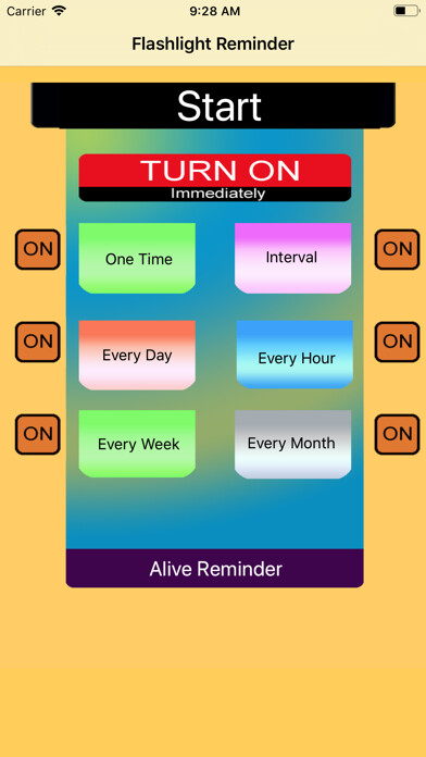 Emulate iPhone app Flashlight Reminder using MyAndroid Emulate iPhone app Flashlight Reminder using MyAndroid