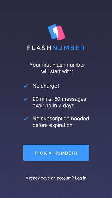 Emulate iPhone app Flash Number: Call Text Now using MyAndroid