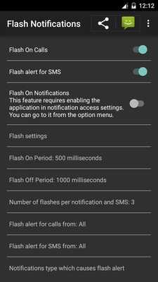Emulate Android APK flash on call  notifications
