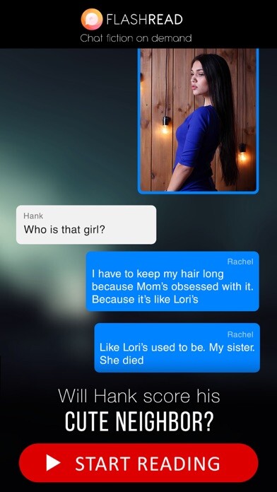 Emulate iPhone app FlashRead - Chat Stories using MyAndroid