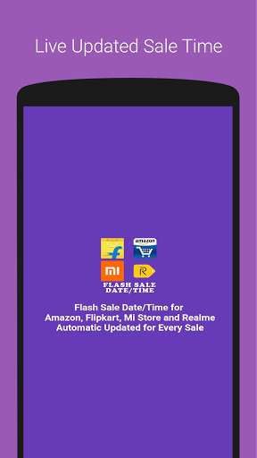 Run android online APK Flash Sale Date,Time for Flipkart,Amazon,Realme,Mi from MyAndroid or emulate Flash Sale Date,Time for Flipkart,Amazon,Realme,Mi using MyAndroid