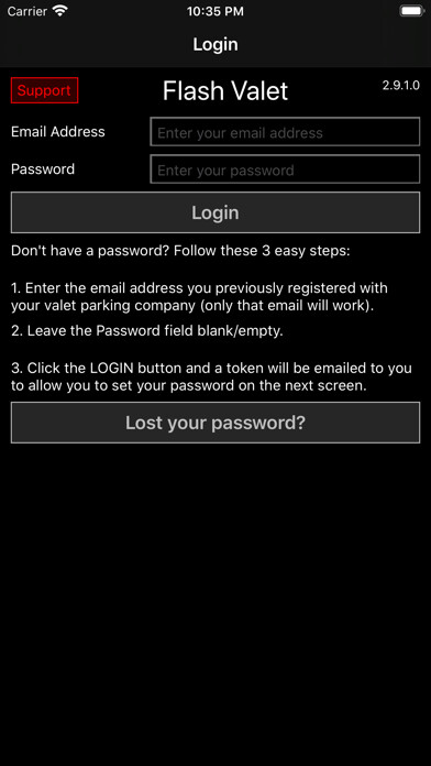 Emulate iPhone app FLASH Valet using MyAndroid