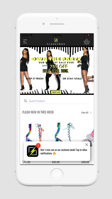 Emulate iPhone app FLASHYBOX Shop using MyAndroid Emulate iPhone app FLASHYBOX Shop using MyAndroid