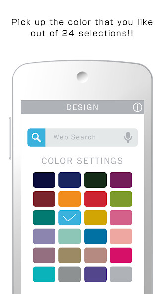 Emulate Android APK Flat 24Color Search Widget