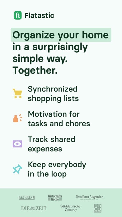 Emulate iPhone app Flatastic - Manage your home using MyAndroid
