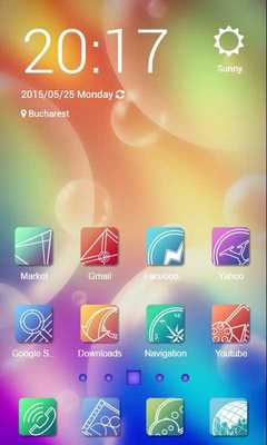 Emulate Android APK Flat Design Launcher Theme