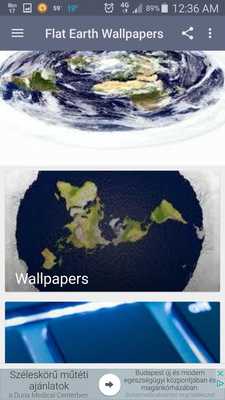 Emulate Android APK Flat Earth Wallpaper App