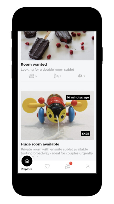 Emulate iPhone app Flatmate (Kiwis in London) using MyAndroid