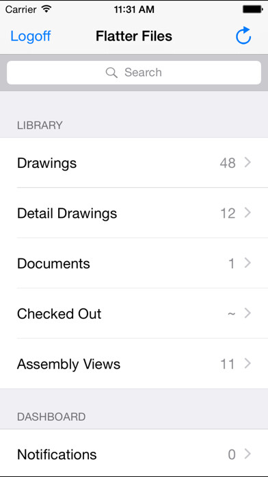 Emulate iPhone app Flatter Files using MyAndroid