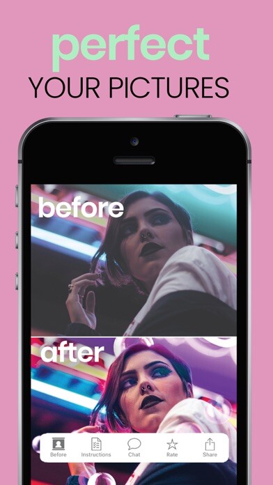 Emulate iPhone app Flatters - Pro Photo Editor using MyAndroid