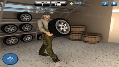 Emulate iPhone app Flat Tire Repair Mechanic Shop using MyAndroid