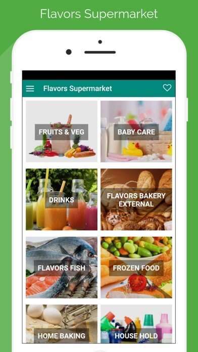Emulate iPhone app Flavors Supermarket using MyAndroid