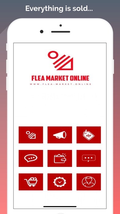 Emulate iPhone app FLEA MARKET ONLINE using MyAndroid