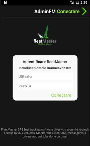 Emulate iPhone app fleetMaster Admin using MyAndroid Emulate iPhone app fleetMaster Admin using MyAndroid
