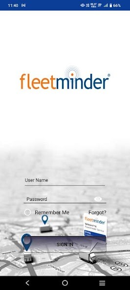 Emulate iPhone app Fleetminder Fleet Management using MyAndroid