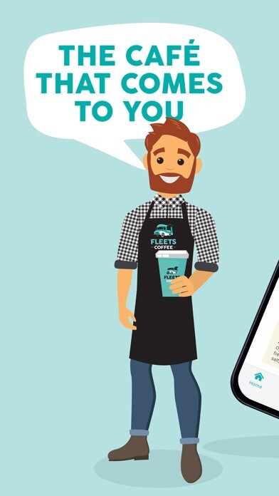 Emulate iPhone app Fleets Coffee using MyAndroid