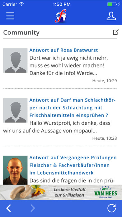Emulate iPhone app Fleischbranche using MyAndroid Emulate iPhone app Fleischbranche using MyAndroid