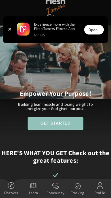 Emulate iPhone app Flesh Tamers Fitness using MyAndroid