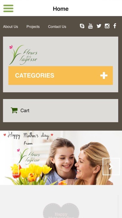 Emulate iPhone app Fleurs De La Sagesse using MyAndroid