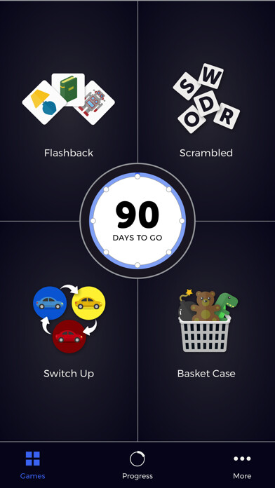 Emulate iPhone app Flex - Brain games for active thinking using MyAndroid