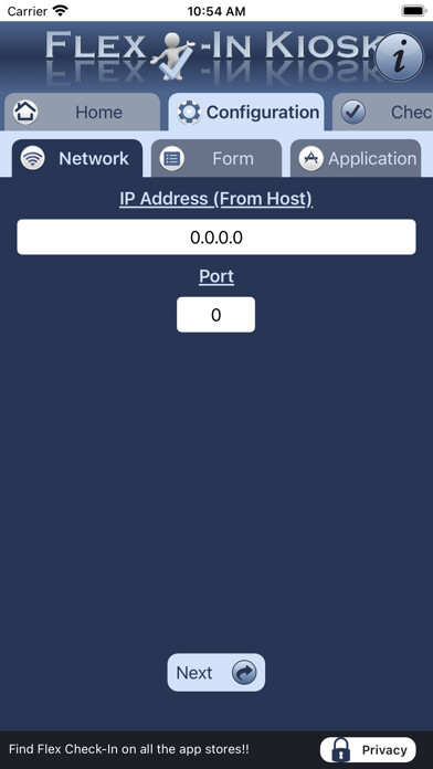 Emulate iPhone app Flex Check-In Kiosk using MyAndroid Emulate iPhone app Flex Check-In Kiosk using MyAndroid
