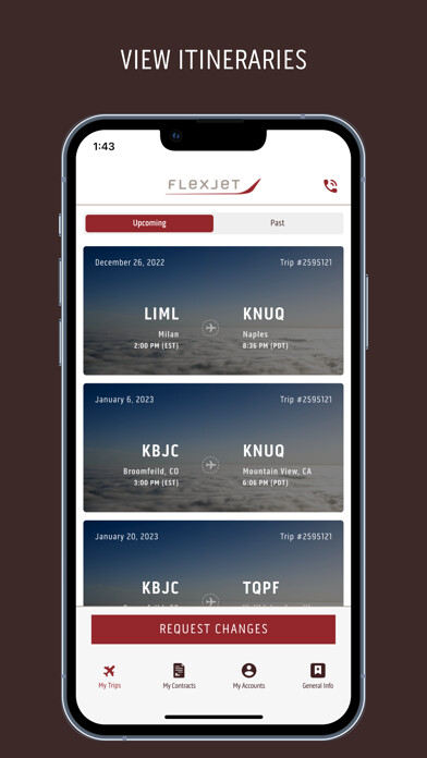 Emulate iPhone app Flexjet using MyAndroid