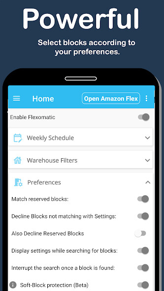 Run android online APK Flexomatic: The ultimate Amazon Flex block grabber from MyAndroid or emulate Flexomatic: The ultimate Amazon Flex block grabber using MyAndroid