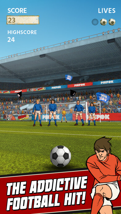 Emulate iPhone app Flick Kick Football Kickoff using MyAndroid