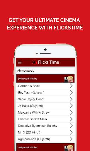 Run android online APK Flickstime: Movie Show Timings from MyAndroid or emulate Flickstime: Movie Show Timings using MyAndroid