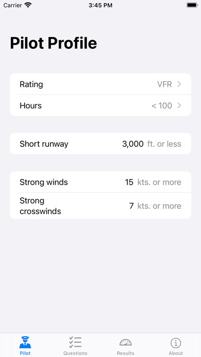 Emulate iPhone app Flight Assessment of Risk Tool using MyAndroid