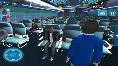 Emulate iPhone app Flight Attendant Simulator 3D using MyAndroid