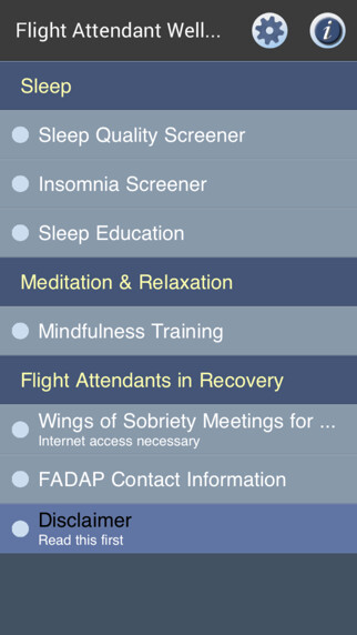 Emulate iPhone app Flight Attendant Wellness using MyAndroid Emulate iPhone app Flight Attendant Wellness using MyAndroid