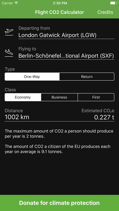 Emulate iPhone app Flight CO2 Calculator - Protect the Climate using MyAndroid Emulate iPhone app Flight CO2 Calculator - Protect the Climate using MyAndroid