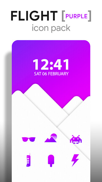 Run android online APK Flight Purple - Icon Pack from MyAndroid or emulate Flight Purple - Icon Pack using MyAndroid