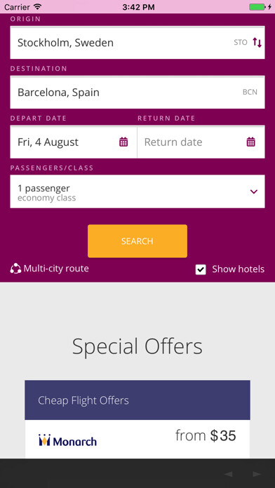 Emulate iPhone app Flight Scanner - Airfare Deals using MyAndroid Emulate iPhone app Flight Scanner - Airfare Deals using MyAndroid