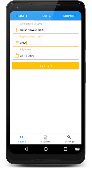 Run android online APK FlightStatus - scoreboard airport, flight status from MyAndroid or emulate FlightStatus - scoreboard airport, flight status using MyAndroid