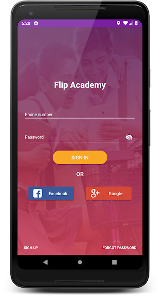 Emulate Android APK Flip Academy