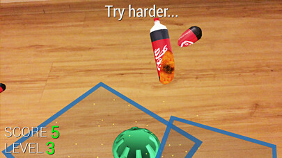 Emulate iPhone app Flip Bottle AR using MyAndroid