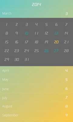 Emulate Android APK Flip Calendar