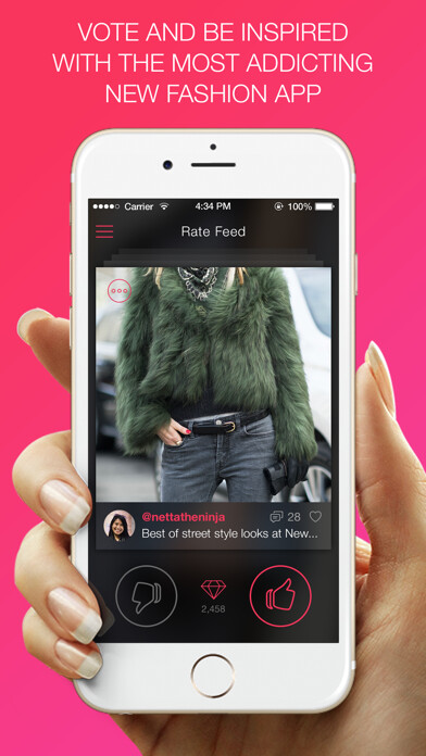Emulate iPhone app FlipIt - Social Fashion Inspiration using MyAndroid