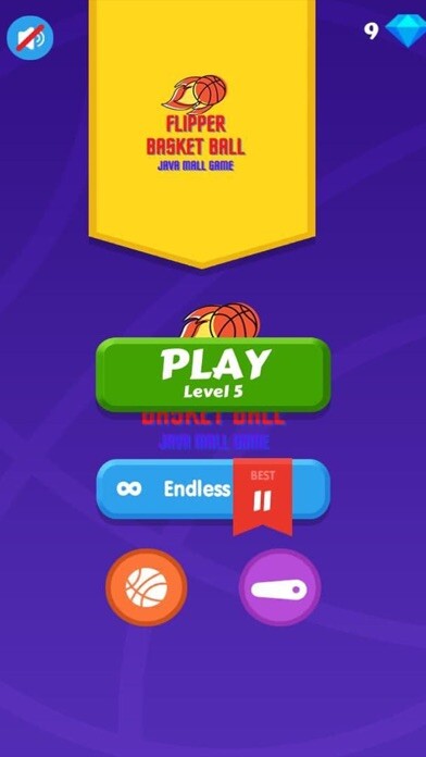 Emulate iPhone app Flipper Basket Ball 2D using MyAndroid