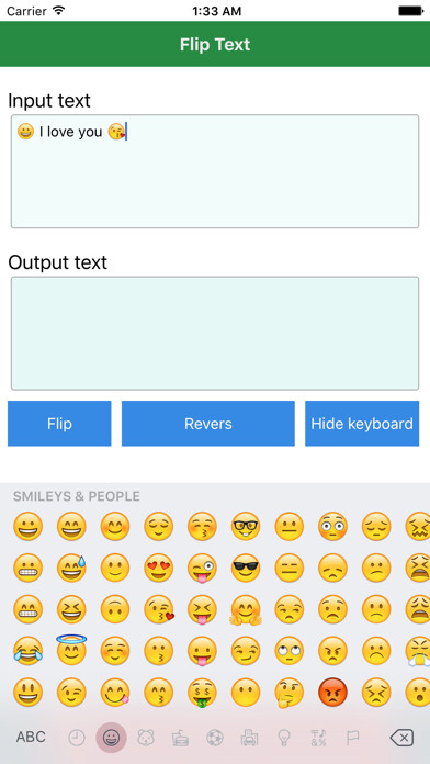 Emulate iPhone app Flip Text 2016 using MyAndroid Emulate iPhone app Flip Text 2016 using MyAndroid
