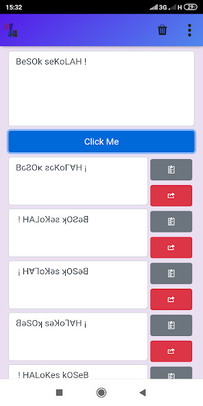 Run android online APK Flip Text and Message from MyAndroid or emulate Flip Text and Message using MyAndroid