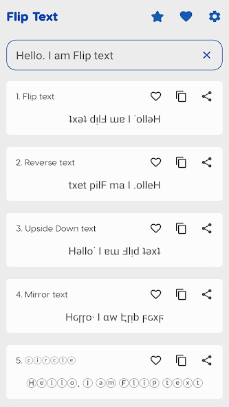 Run android online APK Flip Text: upside down text from MyAndroid or emulate Flip Text: upside down text using MyAndroid