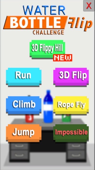 Emulate iPhone app Flip the Bottle 2018 using MyAndroid